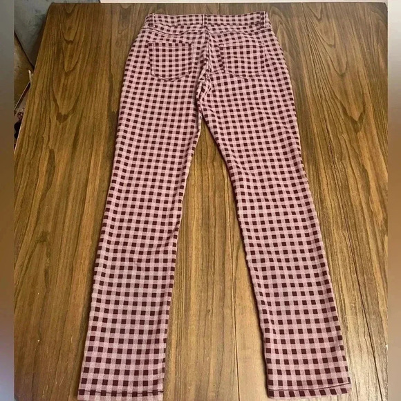 Liz Claiborne Sara Slim Leg Mid Rise Tummy Control Plaid Pants Women’s Size 4 - Picture 14 of 15